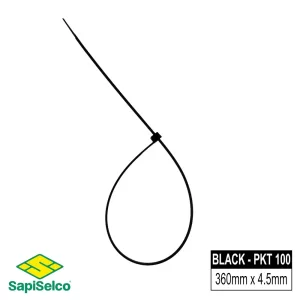 Кабелни превръзки SapiSelco 4.5 x 360mm.