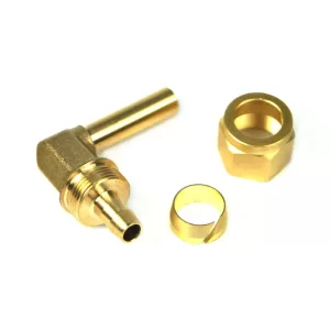 Накрайник / Конектор ъгъл 90° DREHMEISTER PVC тръба 8mm