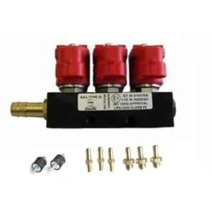Инжекторна рейка Valtek Type 30 (3 Ohm) за 3 цилиндъра | Оригинал, Италия