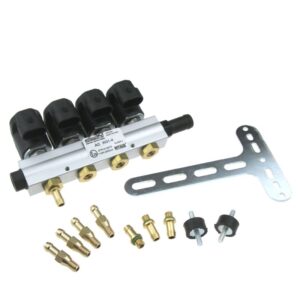 Инжекторна рейка AC STAG W01 BFC за 4 цилиндъра 2 Ohm (Пълен комплект)
